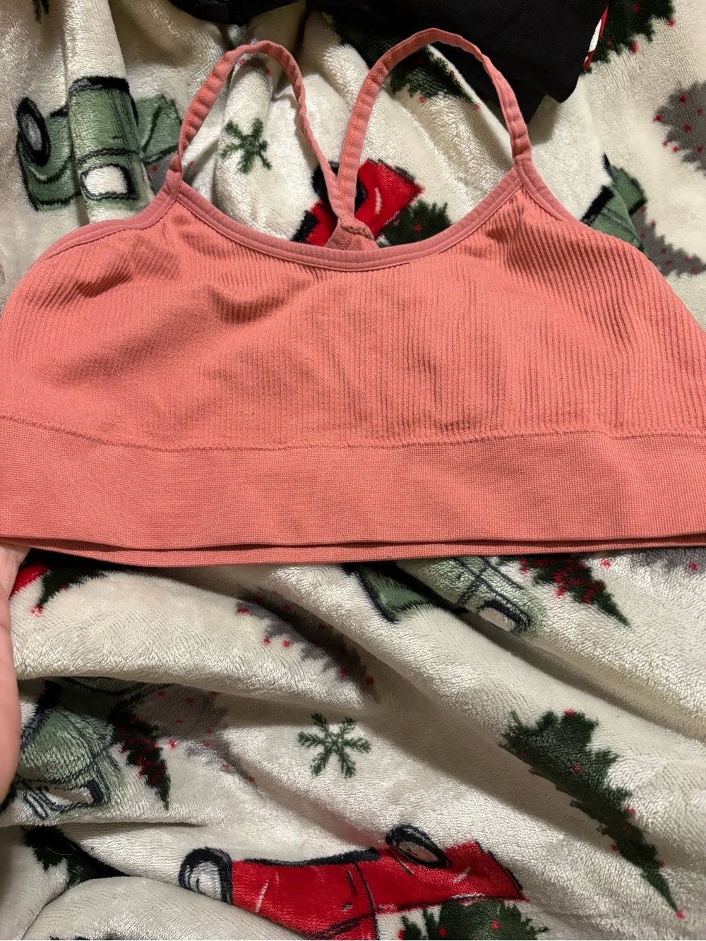 Maurices Dusty Rose Ribbed Bralette